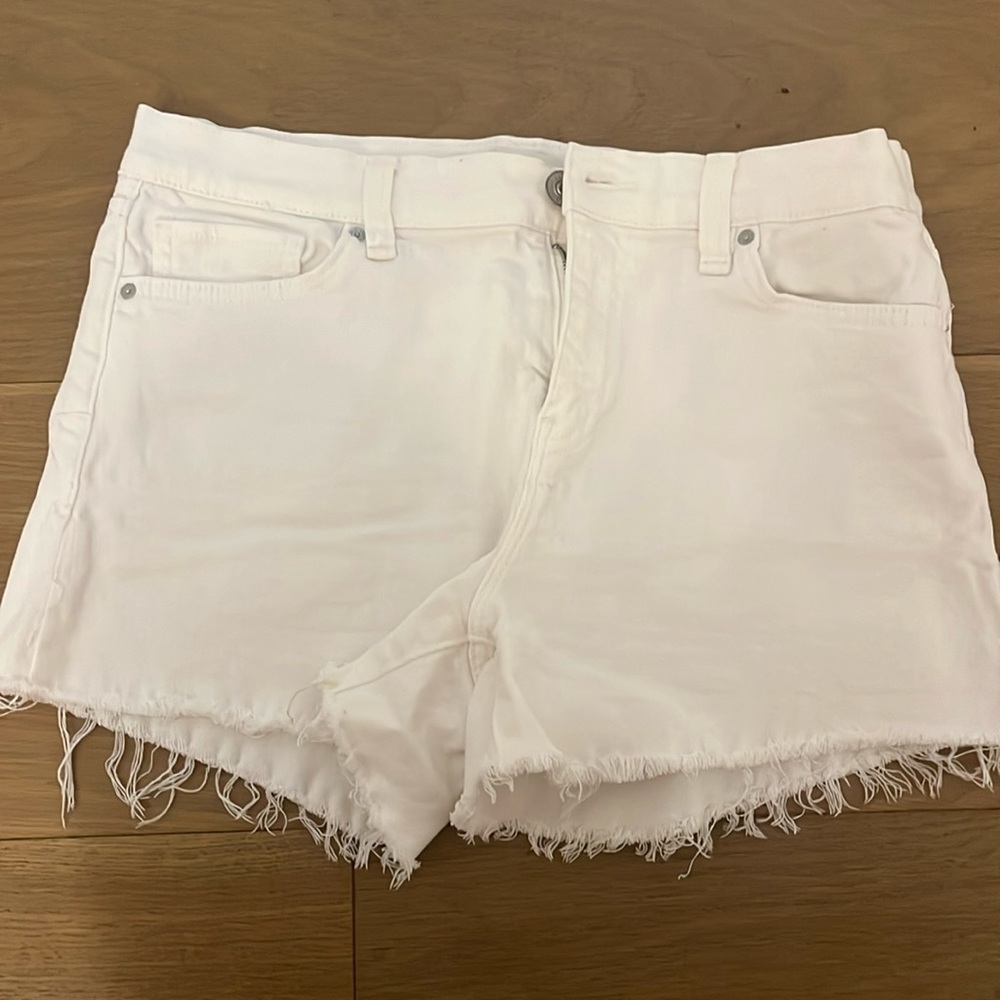 Hudson Jeans Gemma white jean shorts, size 28
